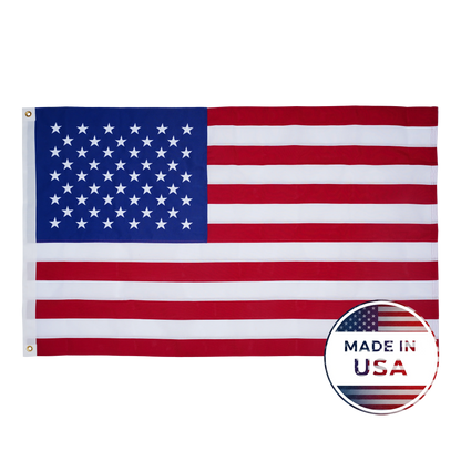 Spun Poly American Flag - 100% Made in USA - FlagStars