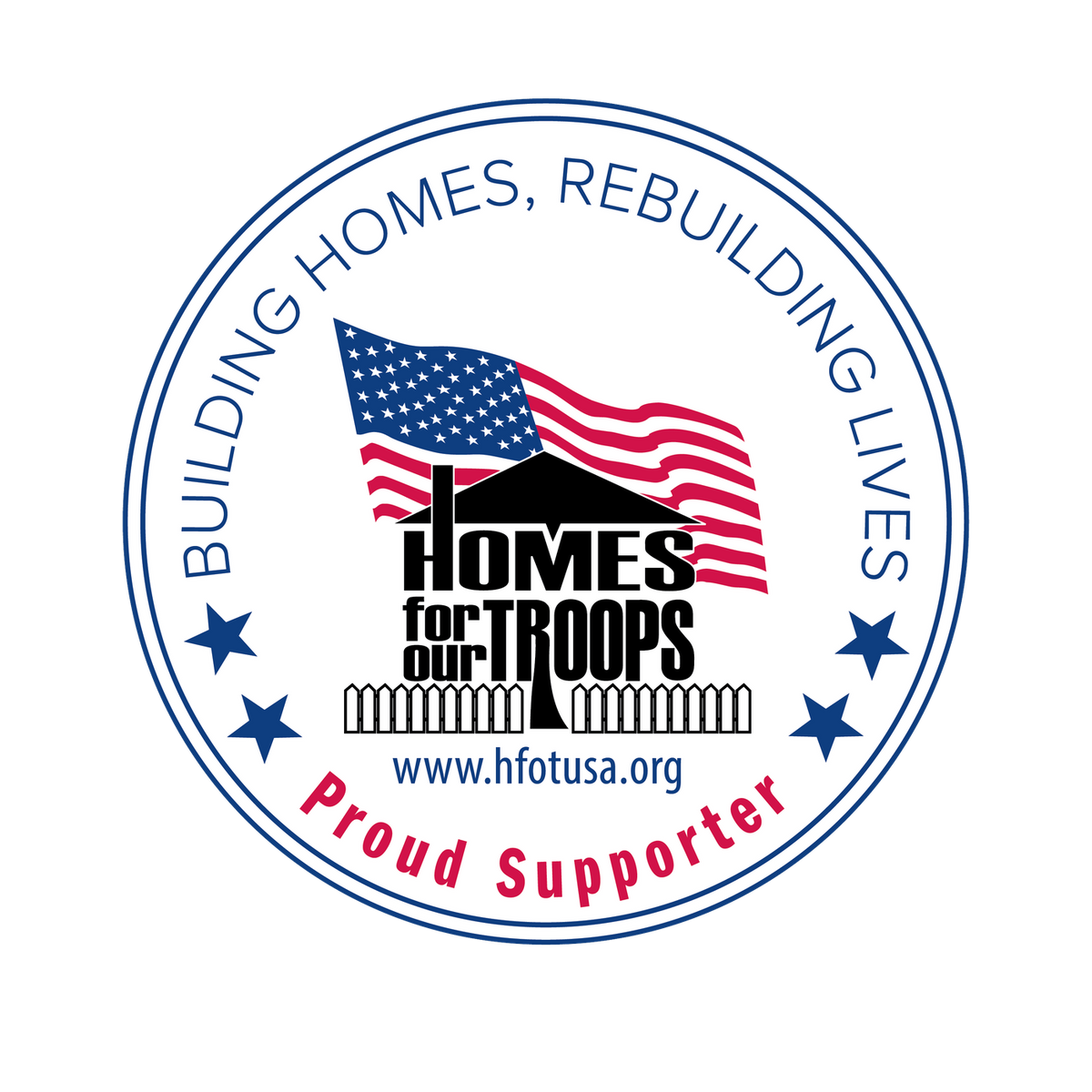 Homes For Our Troops Proud Supporter logo