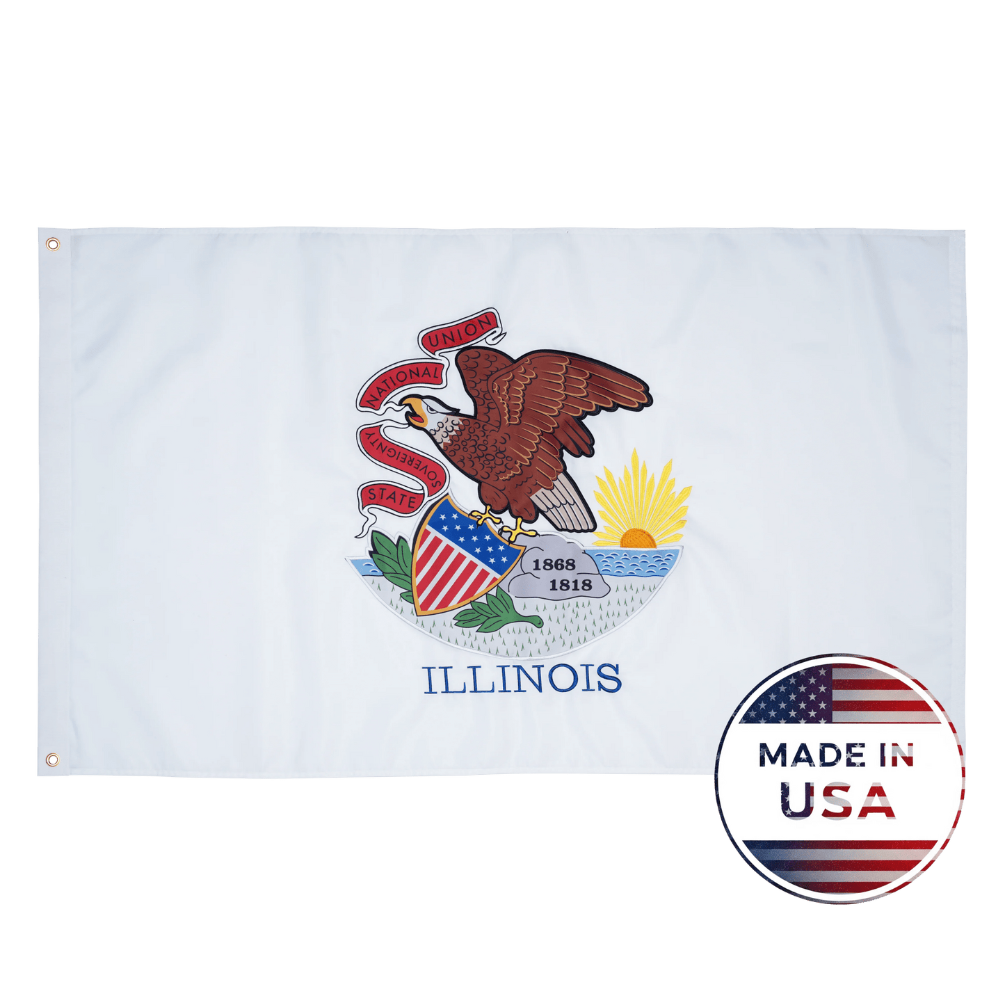 Illinois State Flag - 100% Made in USA - FlagStars