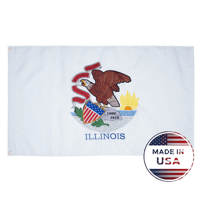 Illinois State Flag - 100% Made in USA - FlagStars