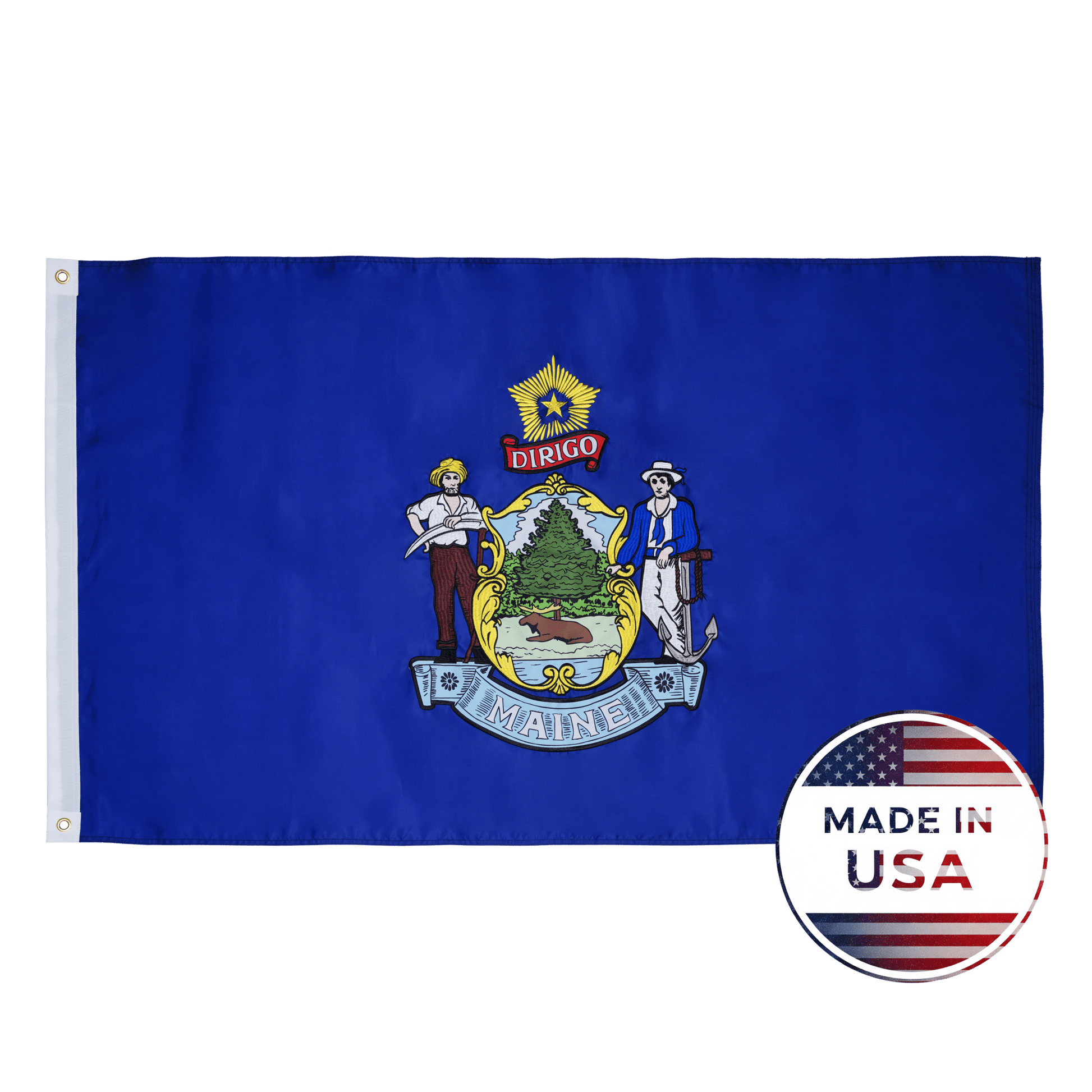 Maine State Flag - 100% Made in USA - FlagStars