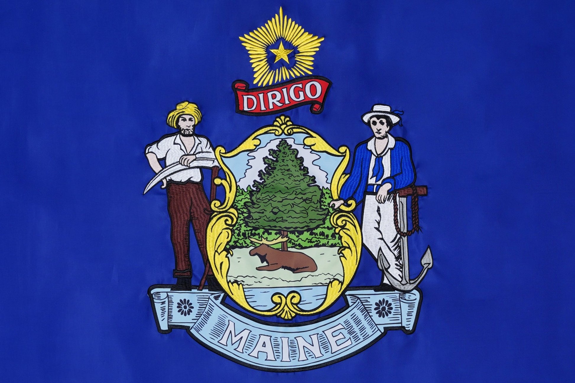Maine State Flag - 100% Made in USA - FlagStars