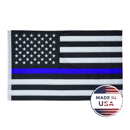 Thin Blue Line American Flag - 100% Made in USA - FlagStars