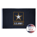 US Black Army Flag - Double Sided, 100% Made in USA - FlagStars