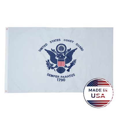 US Coast Guard Flag - Double Sided, 100% Made in USA - FlagStars