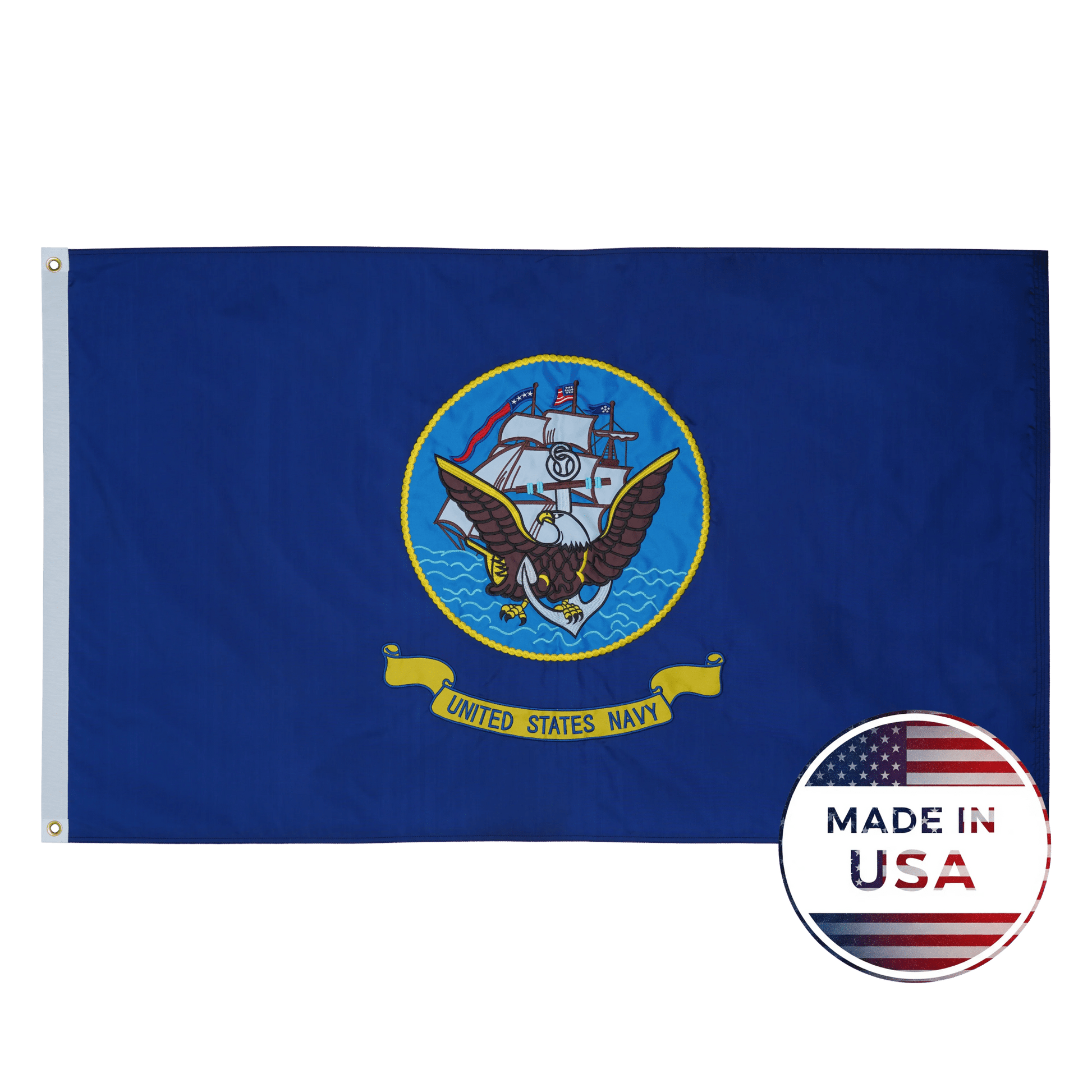 US Navy Flag - Double Sided, 100% Made in USA - FlagStars