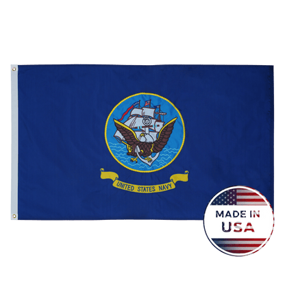 US Navy Flag - Double Sided, 100% Made in USA - FlagStars