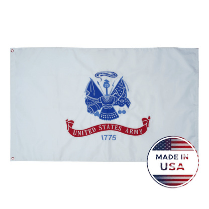 US White Army Flag - Double Sided, 100% Made in USA - FlagStars