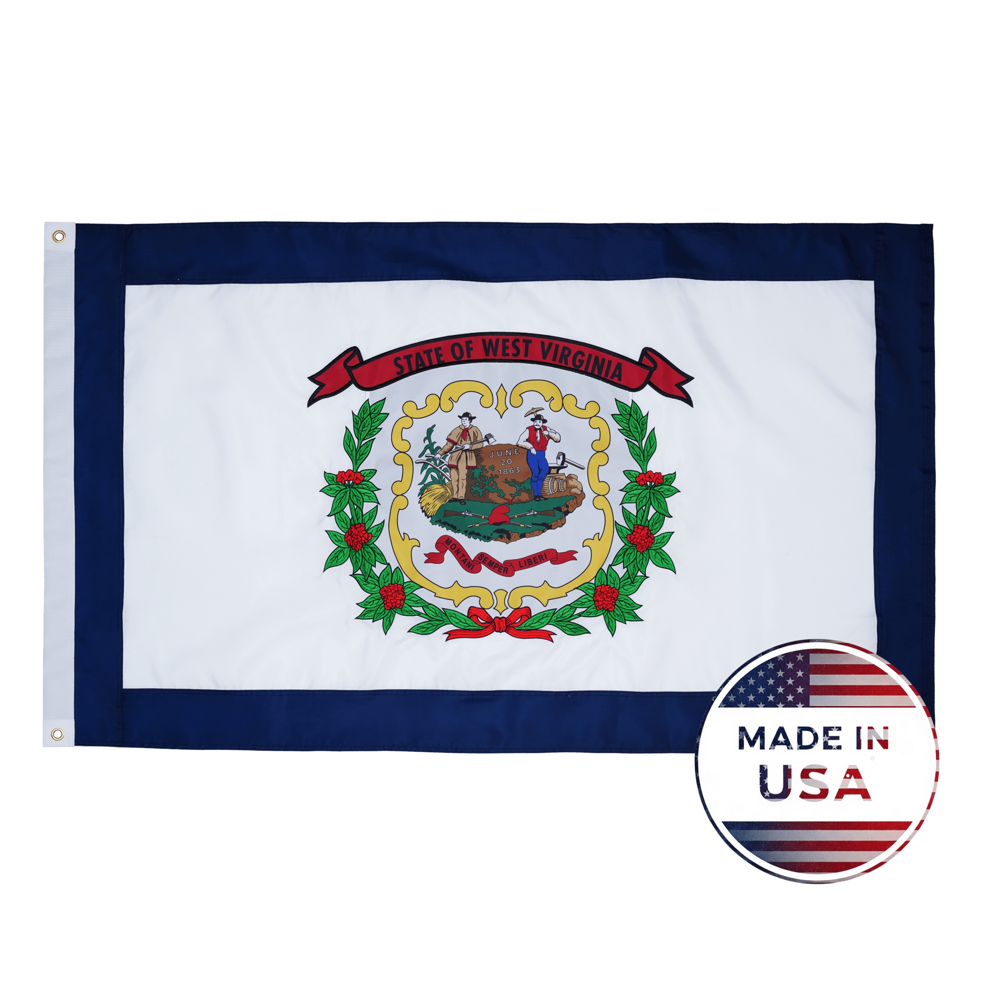 West Virginia State Flag - 100% Made in USA - FlagStars