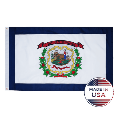 West Virginia State Flag - 100% Made in USA - FlagStars