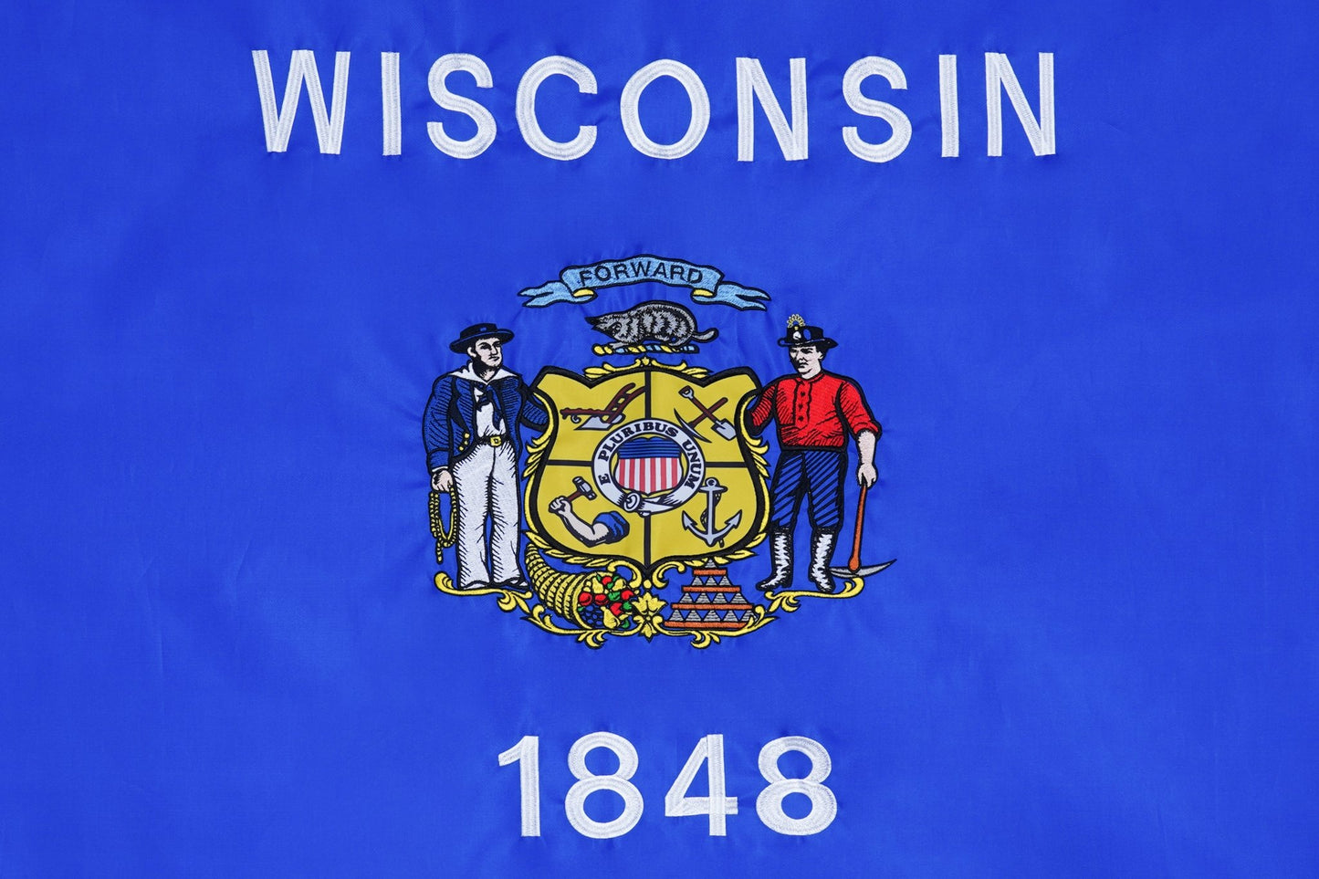 Wisconsin State Flag - 100% Made in USA - FlagStars