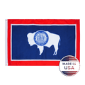 Wyoming State Flag - 100% Made in USA - FlagStars