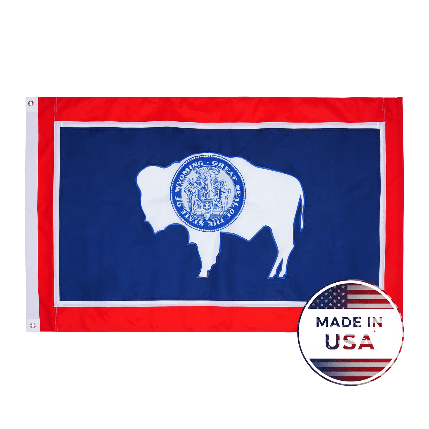 Wyoming State Flag - 100% Made in USA - FlagStars
